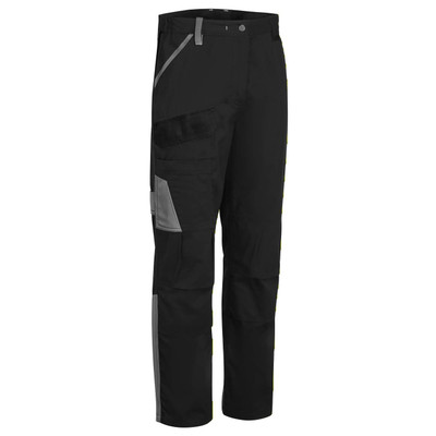 WX1 Two Tone Cotton Work Trousers - Black/Grey