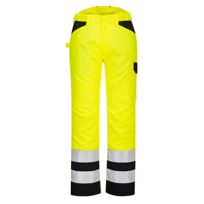 PW241YB PW2 Hi-Vis Service Trousers - <p class="text-justify">A thoughtfully designed high visibility trouser made from durable Kingsmill&trade; fabric and Texpel stain-resistant for maximum working performance