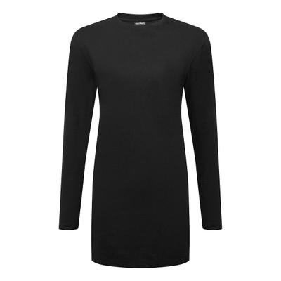 Women's Cotton Modesty T-Shirt L/S - Black