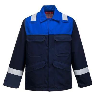 Bizflame Work Two Tone FR Jacket - Navy/Royal
