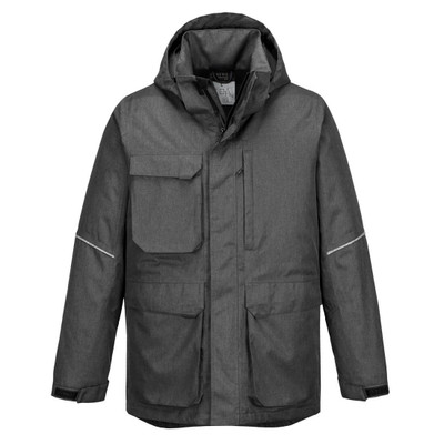 KX3 Winter Parka Jacket - Grey Marl