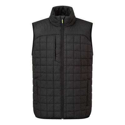 PW3 Square Baffle Bodywarmer - Black