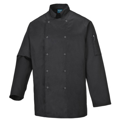 Chef's Suffolk Jacket L/S - Black
