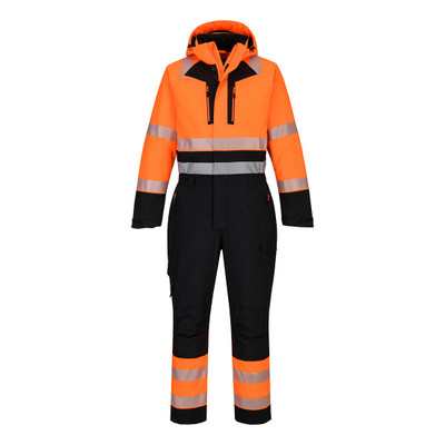 DX4 Hi-Vis Winter Coverall - Orange/Black