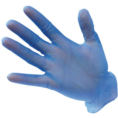 A905 - Powder Free Vinyl Disposable Glove (Pk100 Blue - <p class="text-justify">Manufactured from high grade Poly-vinyl chloride, our Vinyl Disposable Gloves are super soft for superior user comfort and super stretchy to reduce hand fatigue
