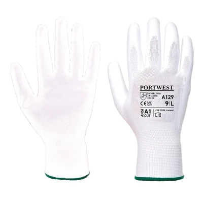 A129 PU Palm Glove - Carton (480 Pairs) White - <p class="text-justify">The best selling PU Palm Glove is now sold in cartons of 480 pairs for easier storage and improved value
