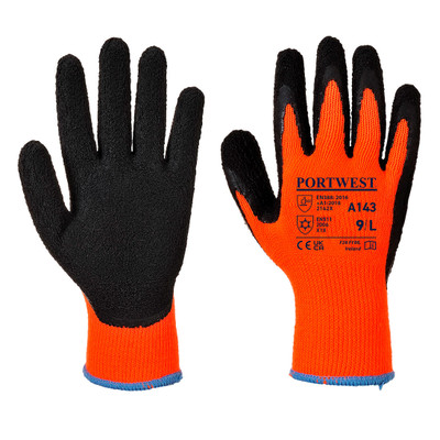 Cold 10 Latex Foam Glove - Orange/Black O8R