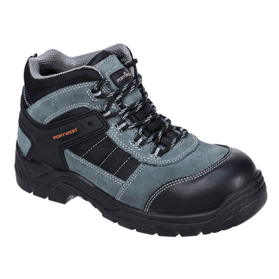 FC65 Portwest Compositelite Trekker Plus Boot S1P Black - 100% non metallic S1P boot with integrated TPR external chassis system for 360º ankle support