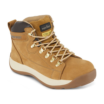 FW31 Steelite Mid Cut Nubuck Boot SB HRO Honey - Mid Cut Nubuck Boot with durable rubber outsole