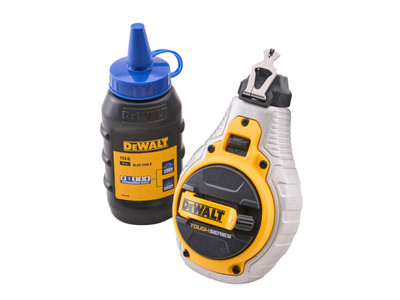 DeWalt 30m (100ft) Chalk Reel with Blue Chalk