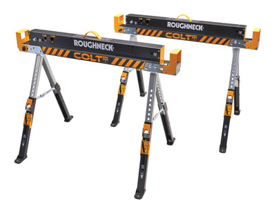 Roughneck Folding Saw Horse Twin Pack
