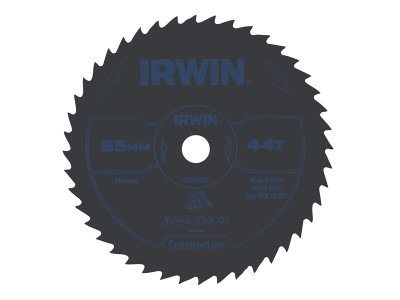 IRWIN® General Purpose Saw Blade 85 x 10mm x 44T ATB - The IRWIN General Purpose Saw Blade is made with construction grade tungsten carbide tips to retain their edge for longer and are resharpenable