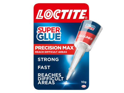 Loctite Super Glue Precision Max Bottle 10g - Loctite Super Glue Precision is a convenient repair glue with an extra-long nozzle