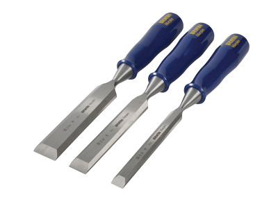 IRWIN® Marples® M444 Bevel Edge Chisel Blue Chip Handle Set, 3 Piece