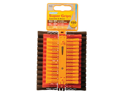 Plasplugs SAP 505 Solid Wall Super Grips™ Fixings Assorted (150)
