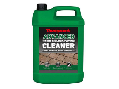 Ronseal Advanced Patio & Block Paving Cleaner 5 litre - Ronseal Thompson's Advanced Patio &amp; Block Paving Cleaner kills moss, mould and algae on most garden surfaces