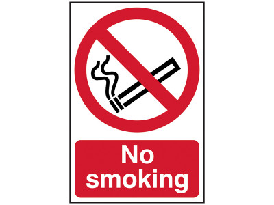 Scan No Smoking - PVC Sign 400 x 600mm