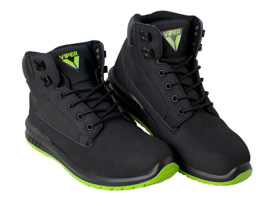 Scan Viper SBP Safety Boots UK 10 EUR 44 - The Scan Viper SBP Safety Boots have a full grain leather upper, 200-joule steel toecap and penetration resistant steel midsole
