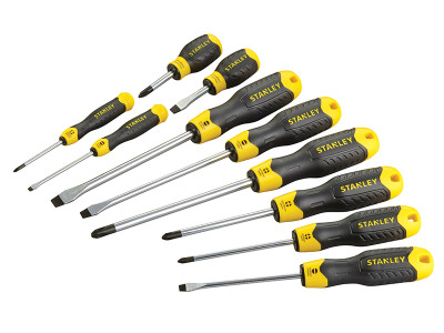 STANLEY® Cushion Grip Screwdriver Set, 10 Piece