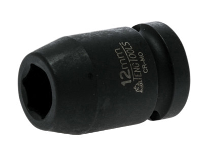 Teng Impact Socket Hexagon 6-Point 1/2in Drive 12mm
