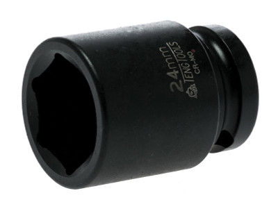 Teng Impact Socket Hexagon 6-Point 1/2in Drive 24mm