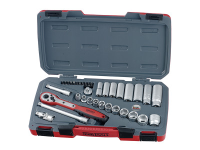 Teng T3835AF Socket Set of 35 A/F 3/8in Drive