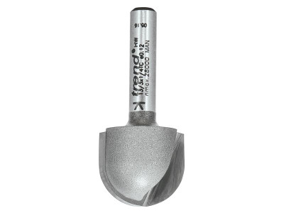 Trend 13/3 x 1/4 TCT Radius Cutter 10.0mm Radius - These cutters are used extensively for routing edge moulds, face grooves, columns, fluting, water slots, engraving and panel moulds in products such as desk tops, fire surrounds, draining boards and pi