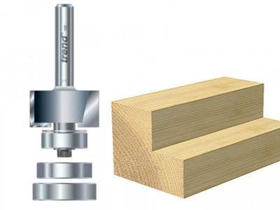 Trend 46/44 x 1/4 TCT Bearing Guided Rebater 24mm x 12.7mm