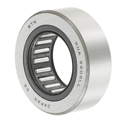 NTN - Needle Roller Bearing - RNA2204LL/3AS - 25.00 x 47.00 x 17.80 - Needle roller bearing, roller follower, with cage, without inner ring, double-side seals, spherical outer ringAll images used are for illustrative purposes only
