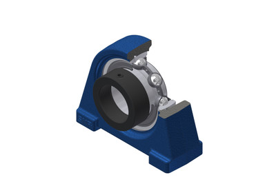 SNR - Bearing Unit - ESPAE211 - 55.00 x 100.00 x 32.50 - grey cast housing, radial insert ball bearing with eccentric locking collar, single lip sealAll images used are for illustrative purposes only