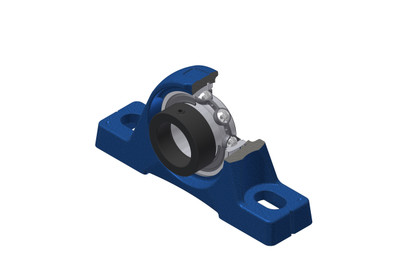 SNR - Bearing Unit - ESPE206 - 30.00 x 62.00 x 23.80 - grey cast housing, radial insert ball bearing with eccentric locking collar, single lip sealAll images used are for illustrative purposes only
