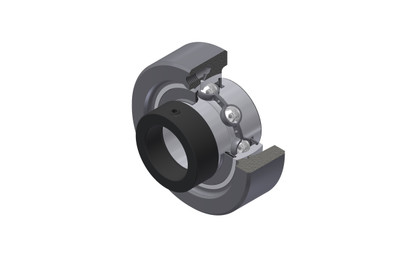 SNR - Bearing Unit - EXC214 - 70.00 x 125.00 x 68.20 - grey cast housing, radial insert ball bearing with eccentric locking collar, seal with slingerAll images used are for illustrative purposes only