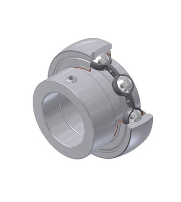 SNR - Insert Bearing - SES211 - 55.00 x 100.00 x 32.50 - stainless steel insert, spherical outer diameter, fixing by eccentric locking collar, single lip seal, food greaseAll images used are for illustrative purposes only