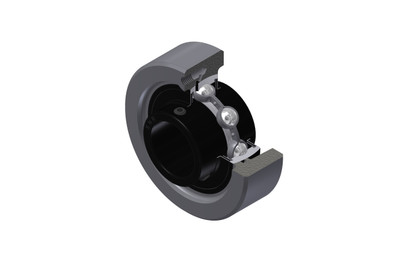 SNR - Bearing Unit - UCC212T20 - 60.00 x 110.00 x 65.10 - grey cast housing, radial insert ball bearing with socket set screws,labyrinth seal, for high-temp