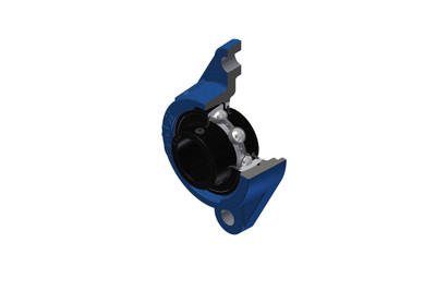 SNR - Bearing Unit - UCFLE206T20 - 30.00 x 62.00 x 38.10 - grey cast housing, radial insert ball bearing with socket set screws,labyrinth seal, for high-temp