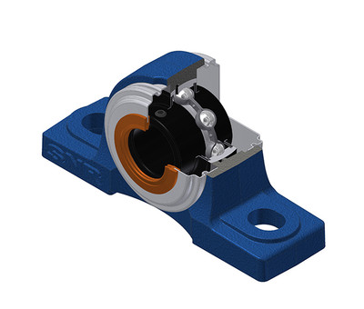 SNR - Bearing Unit - UCP210T20CO - 50.00 x 90.00 x 51.60 - grey cast housing, radial insert ball bearing with socket set screws,labyrinth seal, for high-temp