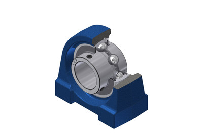 SNR - Bearing Unit - UCPG206 - 30.00 x 62.00 x 38.10 - grey cast housing, radial insert ball bearing with socket set screws,seal with slingerAll images used are for illustrative purposes only