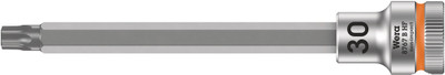Wera 8767 B HF TORX® Zyklop bit socket with holding function, 3/8" drive TX 30x107.0mm - Bit socket with 3/8" drive and holding function for particularly comfortable screwdriving with reduced risk of losing the screw when feeding it into the workpiece Wera 8767 B HF TORX® Zyklop bit socket with holding function, 3/8" drive TX 30x107.0mm - Bit socket with 3/8" drive and holding function for particularly comfortable screwdriving with reduced risk of losing the screw when feeding it into the workpiece