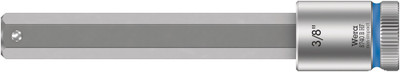 Wera 8740 B HF Zyklop bit socket with holding function, 3/8" drive 3/8"x100.0mm - Bit socket with 3/8" drive and holding function for particularly comfortable screwdriving with reduced risk of losing the screw when feeding it into the workpiece Wera 8740 B HF Zyklop bit socket with holding function, 3/8" drive 3/8"x100.0mm - Bit socket with 3/8" drive and holding function for particularly comfortable screwdriving with reduced risk of losing the screw when feeding it into the workpiece