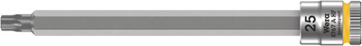 Wera 8767 A HF TORX® Zyklop bit socket with holding function, 1/4" drive TX 25x100.0mm - Bit socket with 1/4" drive and holding function for particularly comfortable screwdriving with reduced risk of losing the screw when feeding it into the workpiece Wera 8767 A HF TORX® Zyklop bit socket with holding function, 1/4" drive TX 25x100.0mm - Bit socket with 1/4" drive and holding function for particularly comfortable screwdriving with reduced risk of losing the screw when feeding it into the workpiece