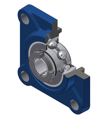 SNR - Bearing Unit - UKFS308H - 35.00 x 90.00 x 35.00 - grey cast housing, radial insert ball bearing with adapter sleeve,seal with slingerAll images used are for illustrative purposes only