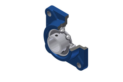 SNR - Bearing Unit - USF20721 - grey cast housing, radial insert ball bearing with socket set screws, single lip sealAll images used are for illustrative purposes only