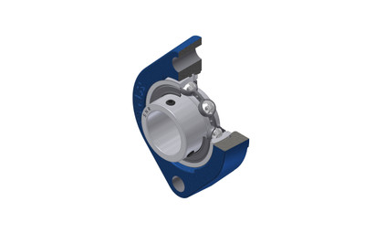 SNR - Bearing Unit - USFD205 - 25.00 x 52.00 x 27.00 - grey cast housing, radial insert ball bearing with socket set screws, single lip sealAll images used are for illustrative purposes only