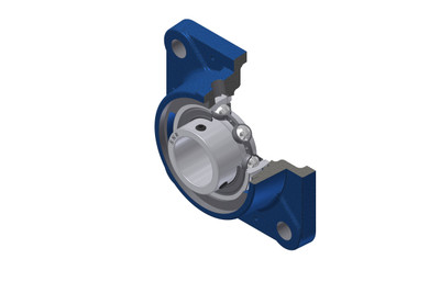 SNR - Bearing Unit - USFE208N - 40.00 x 80.00 x 34.00 - grey cast housing, radial insert ball bearing with socket set screws, single lip sealAll images used are for illustrative purposes only