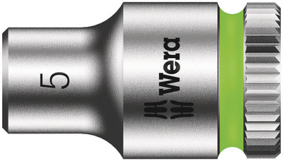 Wera 8790 HMA Zyklop 1/4" socket 5.0x23.0mm - The Wera manual and machine socket (ISO 2725 part 3) can be used in manual and machine operations