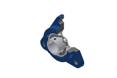 SNR - Bearing Unit - USFTE206 - 30.00 x 62.00 x 30.00 - grey cast housing, radial insert ball bearing with socket set screws, single lip sealAll images used are for illustrative purposes only