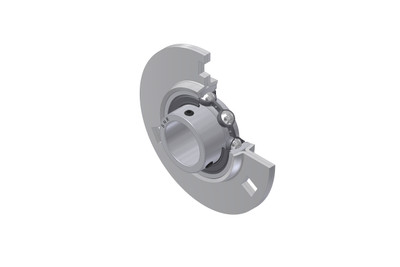 SNR - Bearing Unit - USPF210 - 50.00 x 90.00 x 43.50 - Sheet metal housing, radial insert ball bearing with socket set screws, single lip sealAll images used are for illustrative purposes only