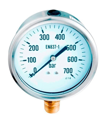 SNR - Hydraulic Nuts - TOOL PUMP GAUGE 700 - Pressure gauge to minimise the danger of overloading the pump