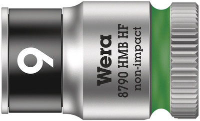 Wera 8790 HMB HF Zyklop socket with 3/8" drive with holding function 9.0x29.0mm - Zyklop socket with 3/8" drive and holding function for extremely convenient screwdriving with reduced risk of losing the screw when addressing the workpiece Wera 8790 HMB HF Zyklop socket with 3/8" drive with holding function 9.0x29.0mm - Zyklop socket with 3/8" drive and holding function for extremely convenient screwdriving with reduced risk of losing the screw when addressing the workpiece