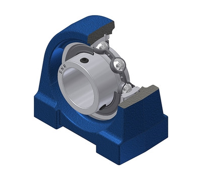 SNR - Bearing Unit - USPG203 - 17.00 x 40.00 x 22.00 - grey cast housing, radial insert ball bearing with socket set screws, single lip seal, for low-temp SNR - Bearing Unit - USPG203 - 17.00 x 40.00 x 22.00 - grey cast housing, radial insert ball bearing with socket set screws, single lip seal, for low-temp